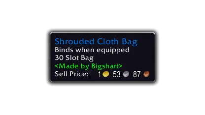 Shrouded Cloth Bag (30 Slots)